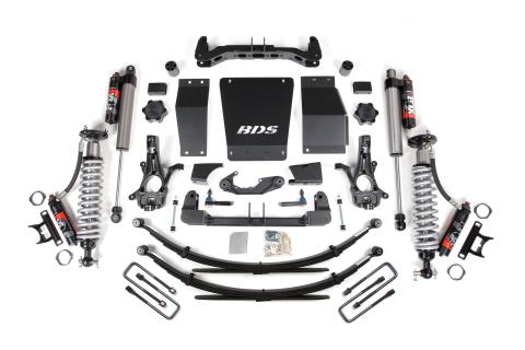 6 Inch Lift Kit FOX 2.5 Performance Elite Leaf Springs Coil-Over Aluminum/Cast Steel 14-18 Silverado/Sierra 1500 4WD BDS Suspension