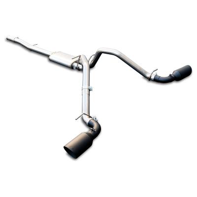 Exhaust Cat Back 2.5 Inch w/Dual Tips Raw/Pol GM 4.3L 5.3L 2014-2018 2019 Classic Body