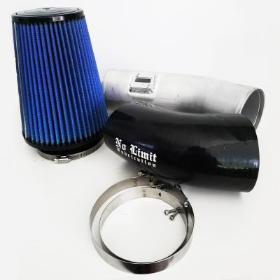 6.7 Cold Air Intake 11-16 Ford Super Duty Power Stroke Raw Oiled Filter Stage 1 No Limit Fabrication