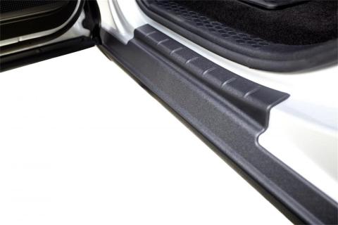 Black Trail Armor Rocker Panel And Sill Plate Covers For 2015-2020 Ford F150 Extended Cab Bushwacker