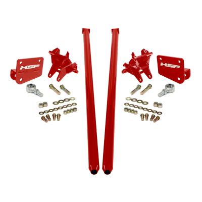 HSP Traction Bars For 2011-2017 Ford Powerstroke 6.7 Liter F250 F350 SRW Regular Cab Long Bed-Flag Red