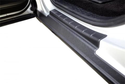 Black Trail Armor Rocker Panel And Sill Plate Covers For 2015-2020 Ford F150 Extended Cab Bushwacker