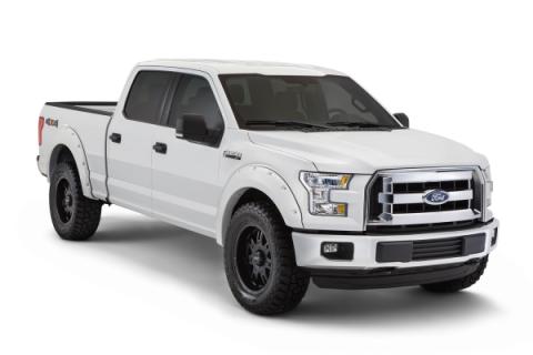 Pocket/Rivet Style Color Matched Oxford White 4-Piece Fender Flare Set For 2018-2020 Ford F150 Bushwacker