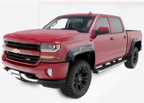 Drt Style Fender Flares Front And Rear 2014-2018 Chevrolet Silverado 1500 Bushwacker