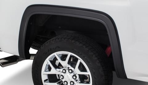 Black OE Style Smooth Finish 4-Piece Fender Flare Set For 2016-2018 GMC Sierra 1500 Fits 69.3 Inch Bed Bushwacker