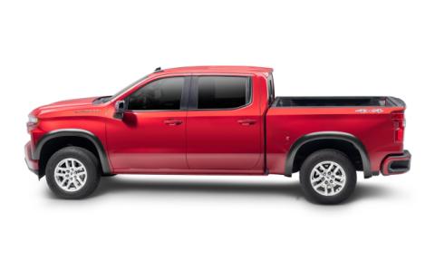 Black Extended Fender Flare 4-PC Set For 19-26 Chevy Silverado 1500 2022 Chevy Silverado 1500 Ltd Bushwacker
