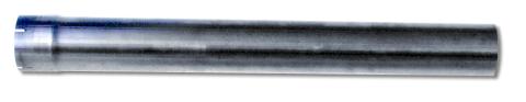 Exhaust Pipe 36 Inch Stainless 4 Inch OD Straight Bumped On One End Diamond Eye