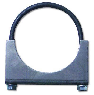 Exhaust Clamp 2.5 Inch Standard Steel U-Bolt Saddle Clamp Diamond Eye