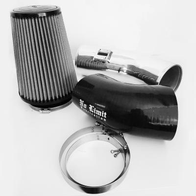 6.7 Cold Air Intake 11-16 Ford Super Duty Power Stroke Polished Dry Filter Stage 1 No Limit Fabrication