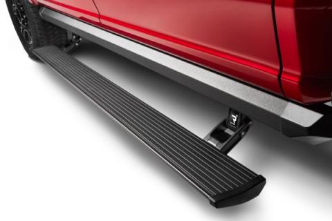 PowerStep XL Electric Running Boards Plug N Play System For 2014-2018 Silverado/Sierra 1500 (Incl 2019 Silverado LD/Sierra Limited) 2015-2019 Silverado/Sierra 2500/3500 Gas Only Crew Cab AMP Research