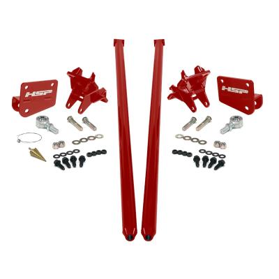 HSP Traction Bars For 2011-2017 Ford Powerstroke 6.7 Liter F350 DRW Regular Cab Long Bed-Flag Red