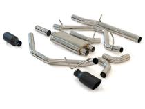Exhaust Cat Back 2.5 Inch w/Dual Tips Raw/Pol GM 4.3L 5.3L 2014-2018 2019 Classic Body