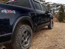 Black OE Style Smooth Finish Rear Fender Flares For 2021-2026 Ford F150 Will Not Fit F150 Lightning Bushwacker