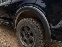 Black OE Style Smooth Finish Rear Fender Flares For 2021-2026 Ford F150 Will Not Fit F150 Lightning Bushwacker
