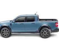 Black Pocket/Rivet Style Smooth Finish Rear Fender Flares For 2022-2026 Ford Maverick Bushwacker