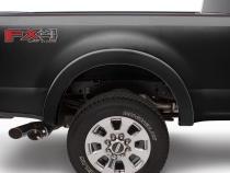 Black OE Style Smooth Finish 4-Piece Fender Flare Set For 2017-2022 Ford F250 Super Duty 2017-2022 F350 Super Duty W/98 Inch Bed Bushwacker
