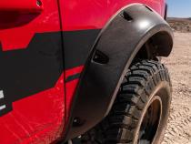Black Pocket/Rivet Style Textured Finish 4-Piece Fender Flare Set For 2021-2023 Ford Bronco, 4-Dr Bushwacker