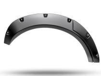 Black Pocket/Rivet Style Textured Finish 4-Piece Fender Flare Set For 2021-2023 Ford Bronco, 4-Dr Bushwacker