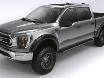 Black Forge Pocket/Rivet Textured Finish 4-Pc Fender Flare Set For 18-20 Ford F150 Bushwacker