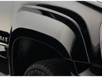 Black OE Style Smooth Finish 4-Piece Fender Flare Set For 2007-2013 Sierra 1500 2007-2014 Sierra 2500 Hd Fits 78, 78.7, 97.6 Inch Bed Bushwacker
