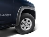 Black OE Style Smooth Finish 4-Piece Fender Flare Set For 2015-2020 Chevrolet Colorado Bushwacker