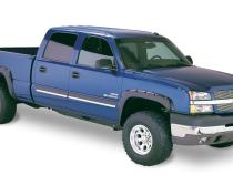 Black Pocket/Rivet Style Smooth Finish 4-Piece Fender Flare Set For 2021-2022 Chevrolet Colorado 61.7 In Bed Bushwacker