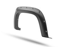 Black Pocket/Rivet Style Smooth Finish 4-Piece Fender Flare Set For 2021-2022 Chevrolet Colorado 74.0 In Bed Bushwacker