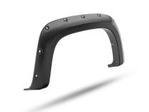 Black Pocket/Rivet Style Smooth Finish 4-Piece Fender Flare Set For 2021-2022 Chevrolet Colorado 74.0 In Bed Bushwacker