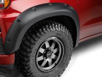 Black Forge Pocket/Rivet Textured Finish 4-Pc Fender Flare Set For 17-20 Chevrolet Colorado 5 Foot Bed Bushwacker