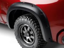 Black Forge Pocket/Rivet Textured Finish 4-Pc Fender Flare Set For 17-20 Chevrolet Colorado 5 Foot Bed Bushwacker