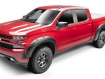 Black Forge Pocket/Rivet Textured Finish 4-Pc Fender Flare Set For 17-20 Chevrolet Colorado 5 Foot Bed Bushwacker