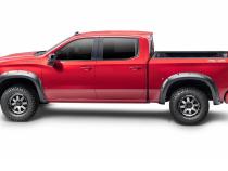 Black Forge Pocket/Rivet Textured Finish 4-Pc Fender Flare Set For 16-18 Chev Silverado 1500, 15-19 Chev Silverado 2500/3500 Includes 19 Silverado Ld Bushwacker