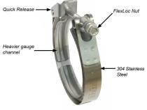 2.5 Inch V Band 3 Piece Set 1C 1M 1F QR PPE Diesel
