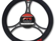 Steering Wheel Cover Black Suede Fits 15.5 in steering wheels