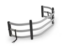 Silver BedXtender HD Tailgate Bed Extender Sport Truck Bed Extender For 2019-2026 Silverado/Sierra 1500 2022 Silverado LTD/Sierra Limited 20-26 Silverado/Sierra 2500/3500 Excl models with Multipro Tailgate AMP Research