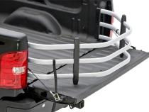 Silver BedXtender HD Tailgate Bed Extender Sport Truck Bed Extender For 2019-2026 Silverado/Sierra 1500 2022 Silverado LTD/Sierra Limited 20-26 Silverado/Sierra 2500/3500 Excl models with Multipro Tailgate AMP Research