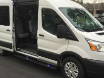 PowerStep Electric Running Boards Plug N Play For 20-21 Ford Transit (Driver Passenger Side) Gas Only AMP Research