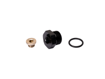 3/4-16 Inch O-ring to 1/8 Inch NPT adapter w/ 1/8 Inch NPT plug Fleece Performance